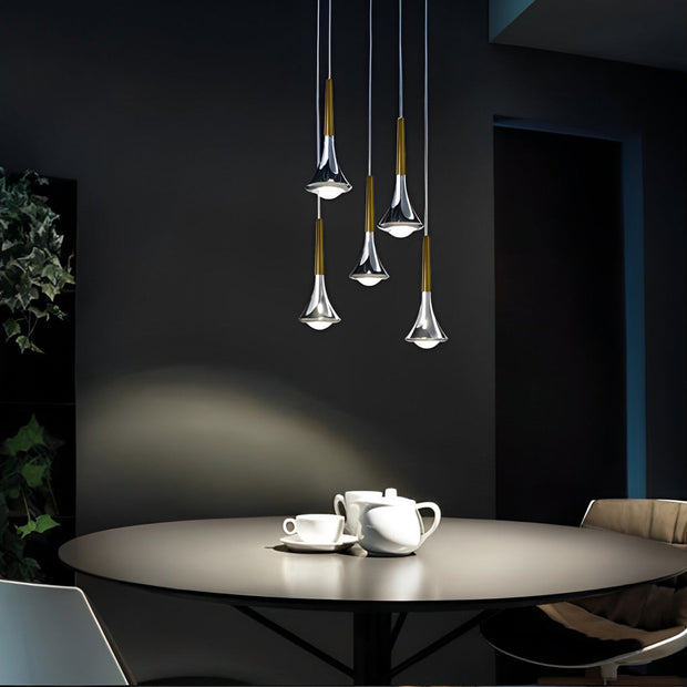 GlowCascade – Minimalist Waterdrop LED Hanging Light