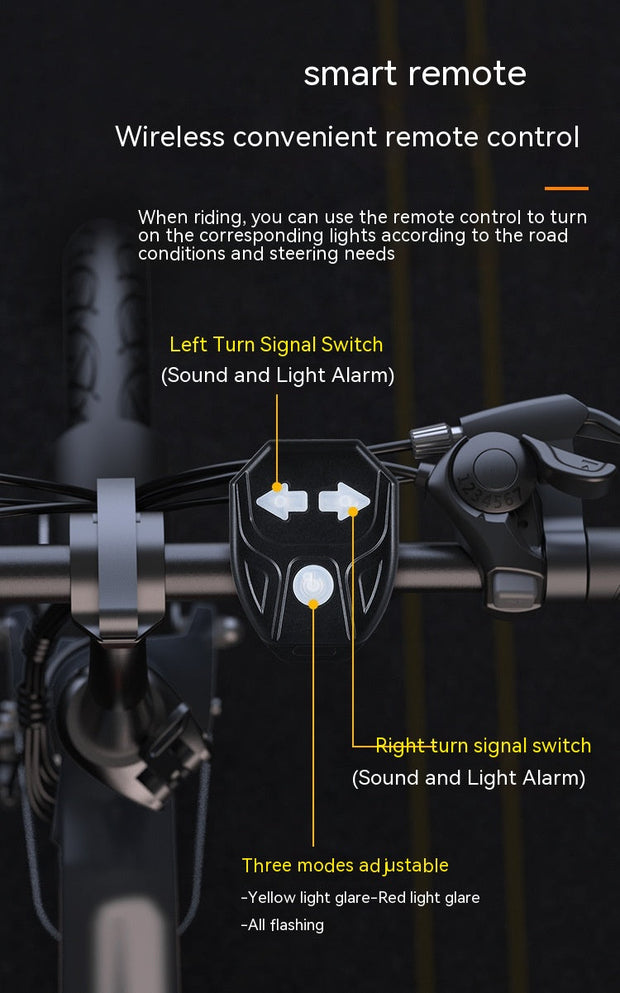 NightSafe – USB Rechargeable Wireless Bike Rear Light with Remote Control