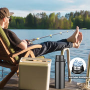 ThermaGuard – Premium Stainless Steel Bottle for 24-Hour Hot & Cold Drinks