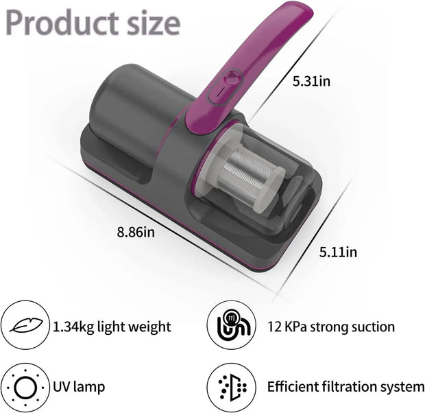 DustShield – Rechargeable UV-C Bed Cleaner