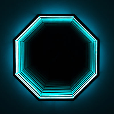 LumaReflect - Octagonal 3D Infinity Mirror Lamp