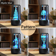 LumiTune – Elegant Crystal Lamp with Wireless Speaker