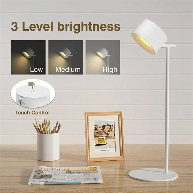 GlowTurn - Versatile 360° Rotating LED Table Light