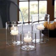 PureLight - Trio of Transparent Candle Holders for Elegant Tables