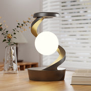 MoonGlide – Spinning Lunar Lamp & Wireless Charger