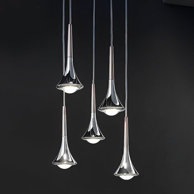 GlowCascade – Minimalist Waterdrop LED Hanging Light