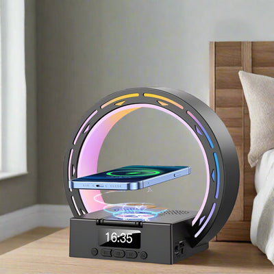 LumaBeat - Multi-Function Bluetooth Lamp with Charging & Clock