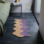 GlowWeave - Modern Color-Block Cotton-Polyester Carpet