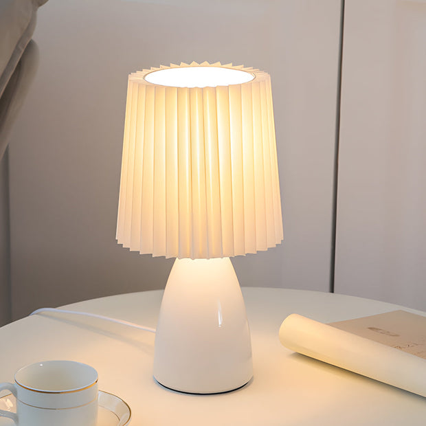 GlowWeave - Dimmable Fabric Shade Lamp with USB