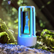 LumiTune – Elegant Crystal Lamp with Wireless Speaker