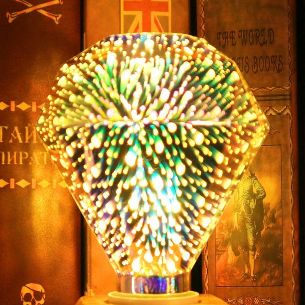 BrightGlow - Sparkling 3D Firework Edison Bulb