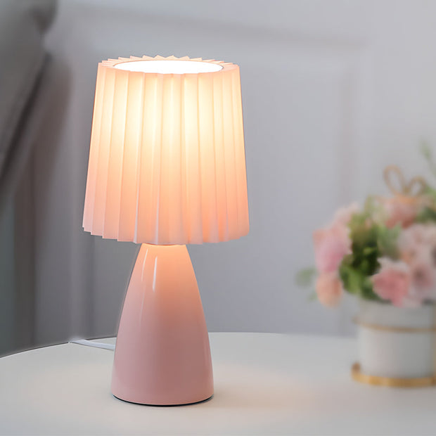 GlowWeave - Dimmable Fabric Shade Lamp with USB