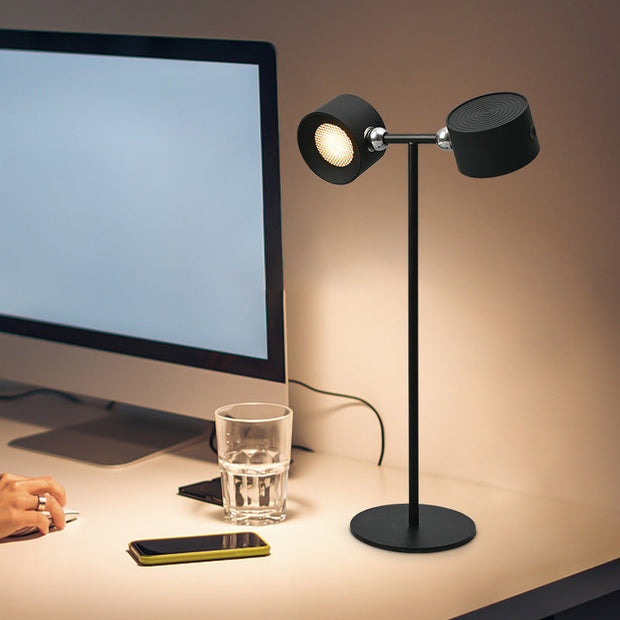 GlowTurn - Versatile 360° Rotating LED Table Light