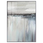 WhisperingWaters – A Tranquil Reflection of Nature on Stretched Canvas