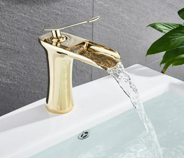 AquaCascade – Modern Waterfall Bathroom Faucet