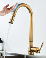 BronzeFlow – Antique Touch Control Kitchen Faucet