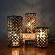 StylishFlame - 3-Piece Iron Candle Holders