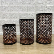 StylishFlame - 3-Piece Iron Candle Holders