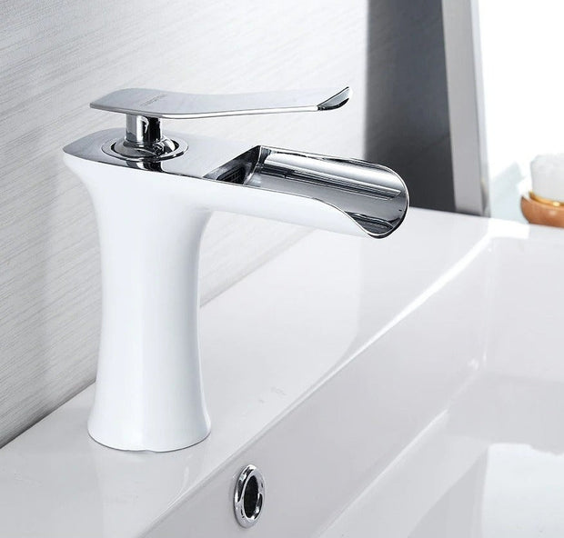 AquaCascade – Modern Waterfall Bathroom Faucet