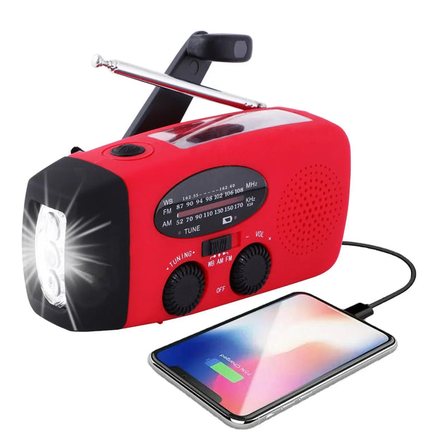 SurvivorMax – All-in-One Solar Emergency Radio with LED and Charging