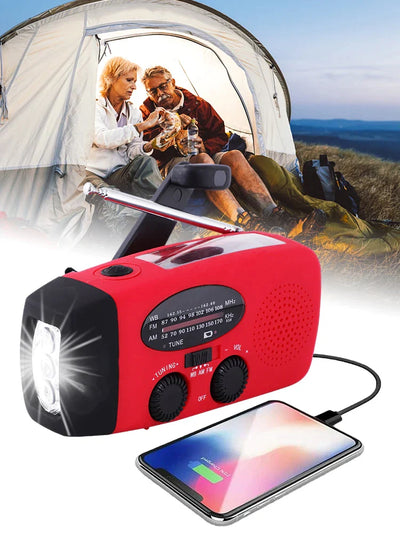 SurvivorMax – All-in-One Solar Emergency Radio with LED and Charging