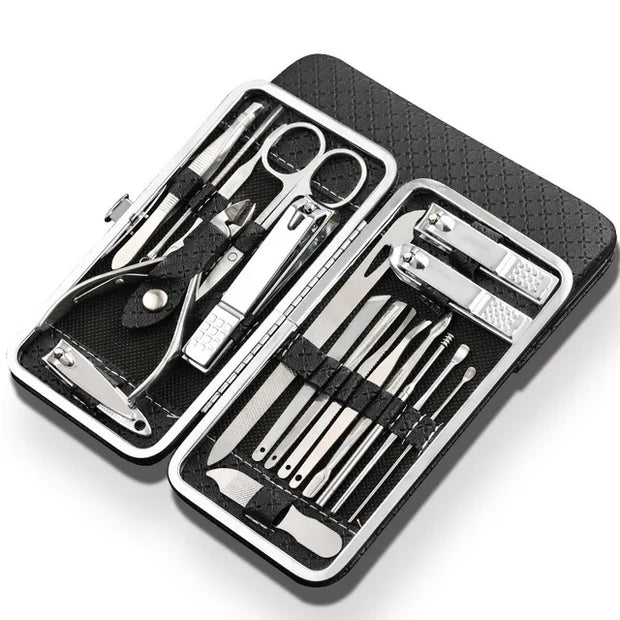 SteelGroom – 19-Piece Durable Stainless Steel Manicure & Pedicure Kit