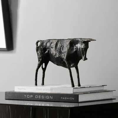 LumaRage - Contemporary Abstract Bull Figurine