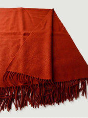 PureWarmth – Soft Wool Throw with Classic Fringes