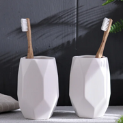 BrightCeramic - Elegant 5-Piece Polygon Bathroom Set