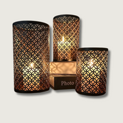 StylishFlame - 3-Piece Iron Candle Holders