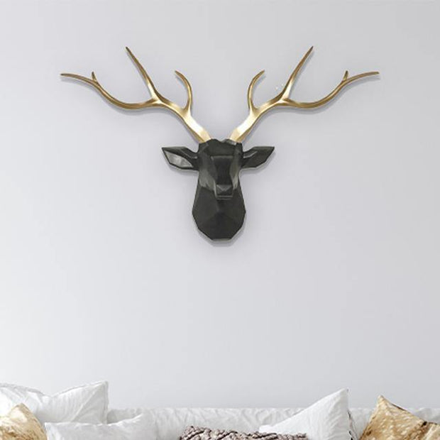 VividRack - 3D Nordic Deer Head Wall Sculpture