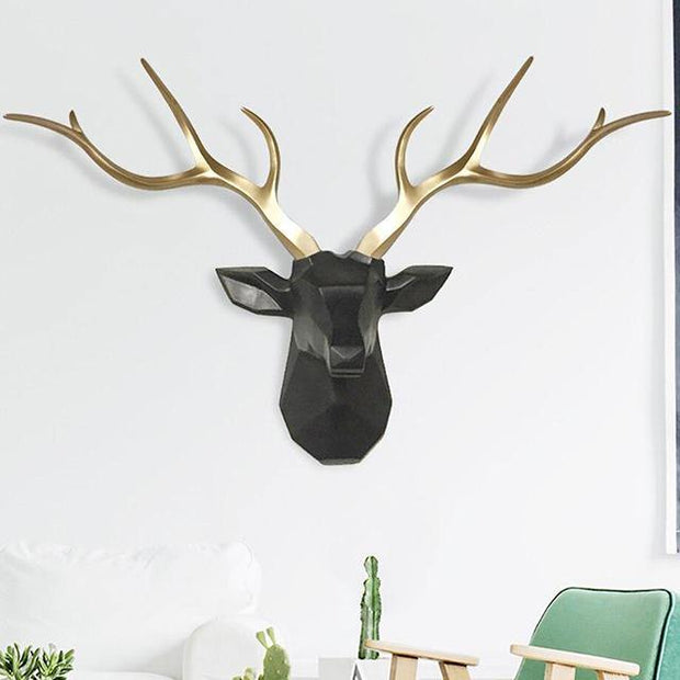 VividRack - 3D Nordic Deer Head Wall Sculpture