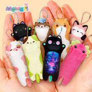 WhiskerTail – Cute Longcat Keychain for Everyday Fun