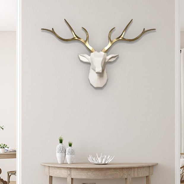 VividRack - 3D Nordic Deer Head Wall Sculpture