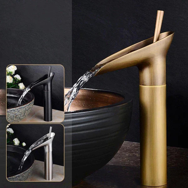 HeritageFalls – Classic Waterfall-Style Sink Faucet