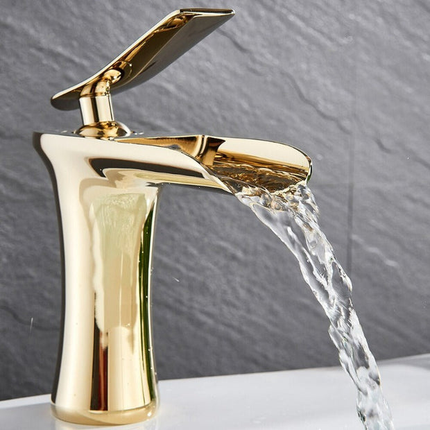 AquaCascade – Modern Waterfall Bathroom Faucet