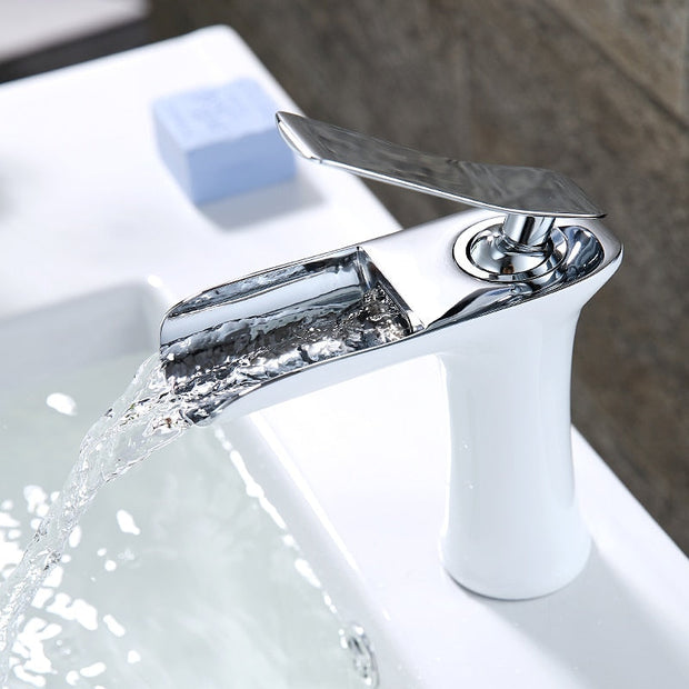 AquaCascade – Modern Waterfall Bathroom Faucet