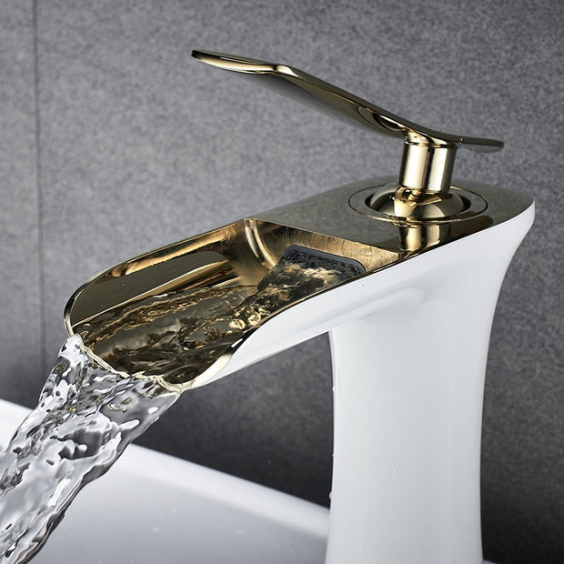 AquaCascade – Modern Waterfall Bathroom Faucet