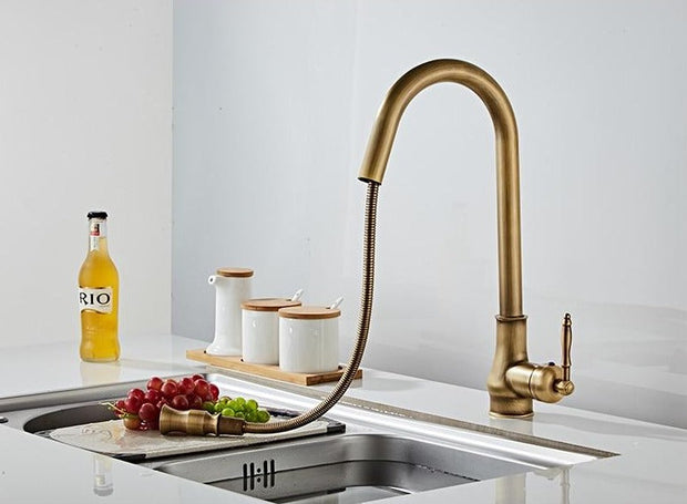 BronzeFlow – Antique Touch Control Kitchen Faucet