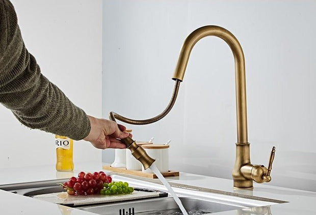 BronzeFlow – Antique Touch Control Kitchen Faucet