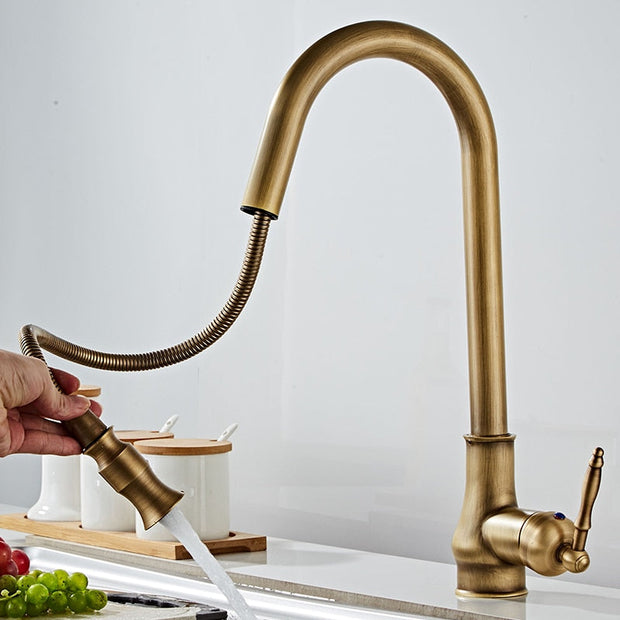 BronzeFlow – Antique Touch Control Kitchen Faucet