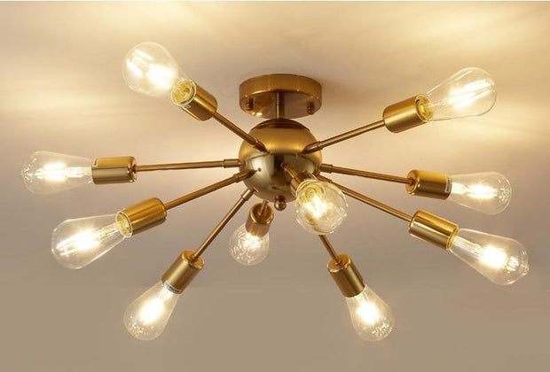 GlintAura – Contemporary Multi-Bulb Chandelier