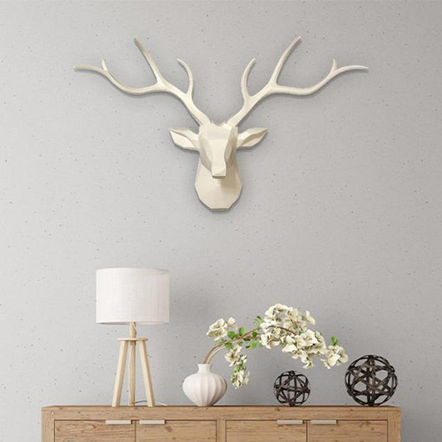 VividRack - 3D Nordic Deer Head Wall Sculpture